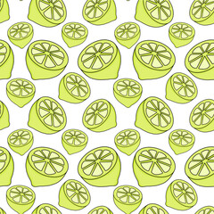 Summer Fruit Pattern Seamless Design with Tropical Vibes and Juicy Fruits in a Vibrant Background