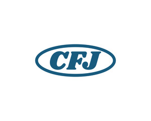 CFJ logo design vector template. CFJ