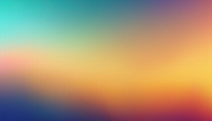 Naklejka premium Abstract Blurred Background: A captivating blend of teal, orange, and purple hues creates a dreamy, hazy backdrop perfect for design projects. 