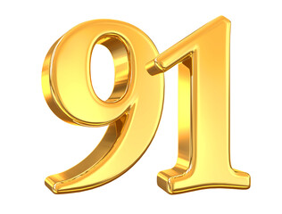 Gold Number 91