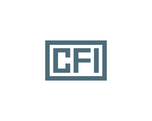 CFI logo design vector template. CFI