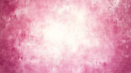 Fototapeta premium Soft pastel pink vintage textured paper background with old marbled grunge border, subtle antique design, and a cloudy white center