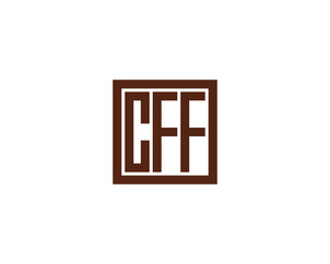 CFF logo design vector template. CFF