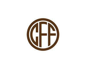 CFF logo design vector template. CFF