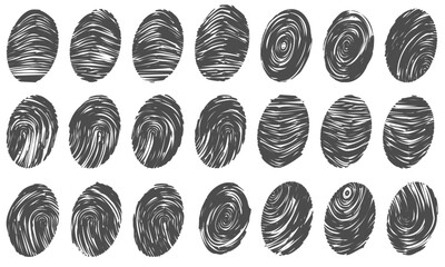 Finger print icon bundle