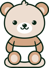 teddy bear silhouette vector illustration Eps File