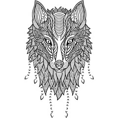 wolf head tattoo