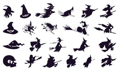 Horror icon bundle. Spooky icon bundle. Scary icon bundle