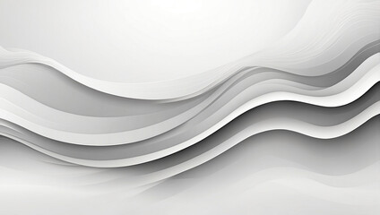 Fototapeta premium White and Light Gray Wave