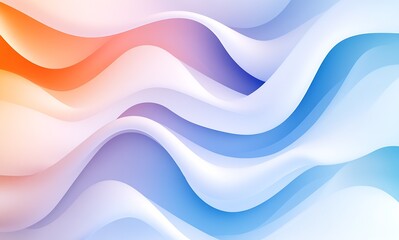 Soothing Wavy Abstract Pattern in Pastel Tones with Gentle, Curved Shapes : Generative AI