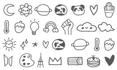 Doodle icon collection 