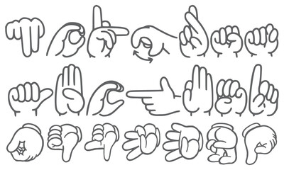 hand language icon