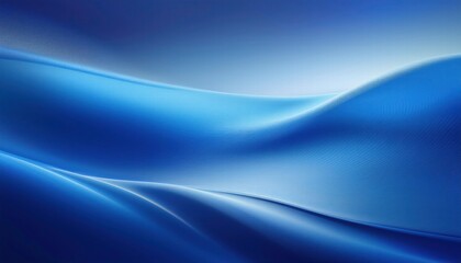 Obraz premium Abstract Blue Waves: Serene, flowing lines of blue create a calming and ethereal abstract background perfect for design projects, presentations, and website banners.
