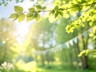 Obraz premium leaves. tree, nature, leaf, spring, branch, forest, leaves, foliage, plant, summer, sky, sun, sunlight, growth, branches, garden, trees, woods, beauty, green, freshness, blue, environment, light, colo