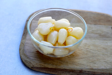 Pickled Scallion, Pickled Japanese leek bulbs