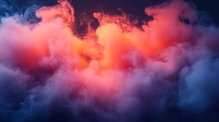 Naklejka premium Abstract Smoke Art: Dreamy Colors and Textures