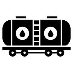 oil rail tanker icon