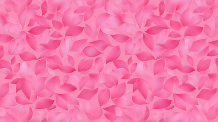 A seamless pattern featuring delicate pink petals scattered across a light pink background.
