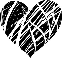 Tribal Heart Designs: Bold, intricate patterns featuring hearts inspired by tribal art for unique designs