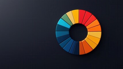 Obraz premium economic risk concept. Circular graph showing inflation's impact on different economic risk categories and market volatility, Circular graph of inflation risks and volatility, Visual and detailed