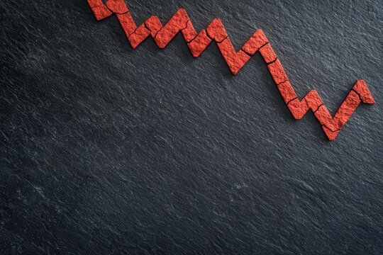 economic risk concept. Newsletter template summarizing inflation risks and market volatility trends with expert insights, Newsletter on inflation and volatility trends, Professional and engaging