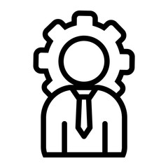 Business and Goal icon. Management and Motivation icon