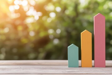 economic risk concept. Bar chart comparing inflation forecasts and their anticipated risk levels across developed and emerging markets