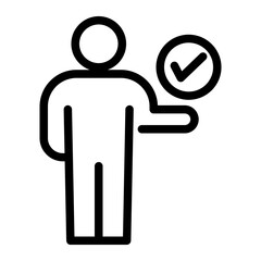 Business and Goal icon. Management and Motivation icon