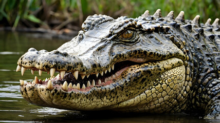 Obraz premium crocodile in the zoo