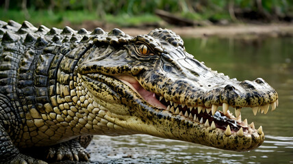 Obraz premium alligator in the zoo