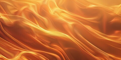 Obraz premium Golden Abstract Background: Amber Waves of Luxurious Fabric Texture