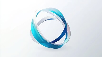 Concentric Glowing Rings with Blue Gradients