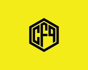 CFQ logo design vector template. CFQ
