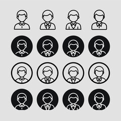 Avatar, Profile Picture, Display Picture,User Image,Profile Image,Profile Photo,User Avatar, Profile Icon,profile,siluete, man, boy, son, old, young, icon, simple, icon set