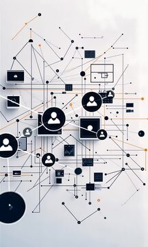 Abstract Network Visualization: Interconnectedness and Digital Ecosystem