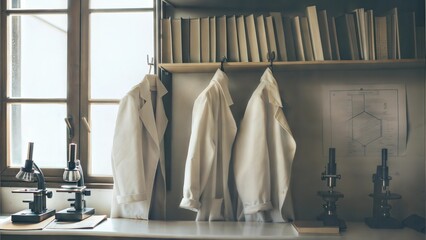 Lab Coats and Microscopes