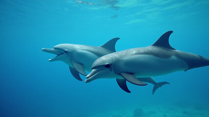 Fototapeta premium dolphin in the sea