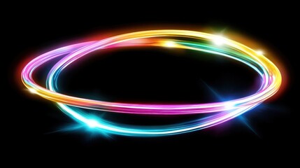 Vibrant Helix with Infinite Loops and Spotlight Effect