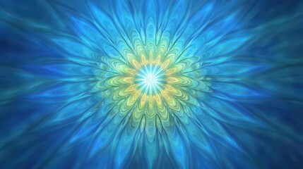 Vibrant Symmetrical Mandala with Soft Inner Glow