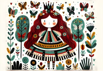 Jardines de Ensueño: Niñas y Mariposas en Fantasía