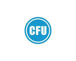 CFU logo design vector template. CFU