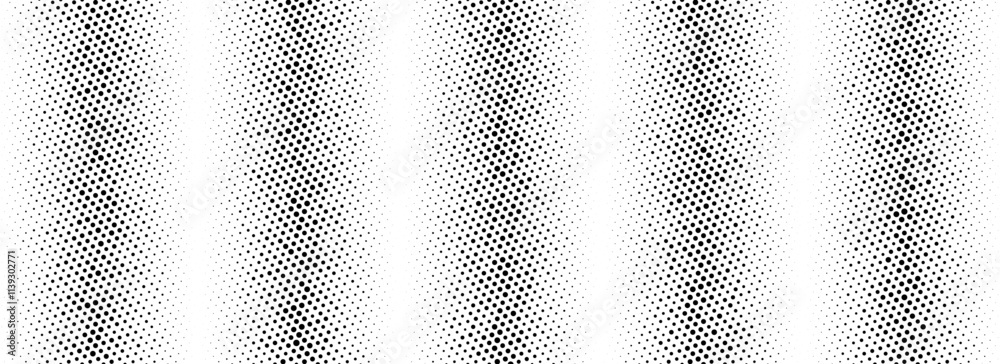 Poster black rippled striped halftone background. dotted grunge noise texture. sandy grain vanishing gradat
