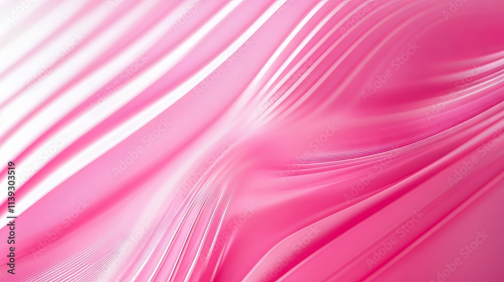 Wall mural vibrant pink abstract background with flowing lines and smooth gradient effect, ideal for modern des