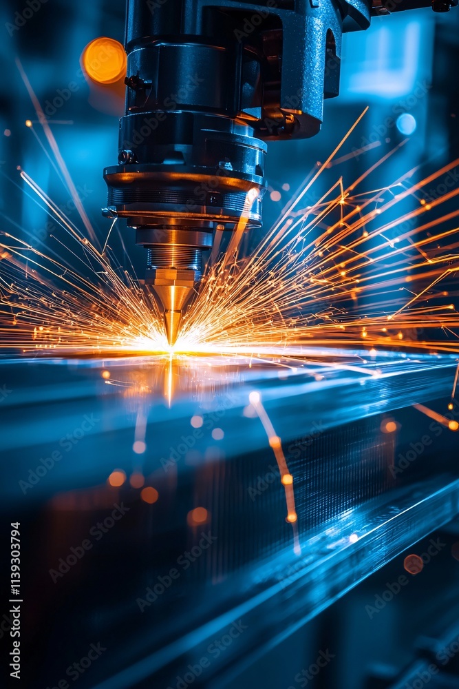 Poster automation in action solving complex industrial problems, illustrated as dynamic circuits connecting