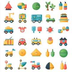 Colorful 2D Vector Illustrations in Flat Style