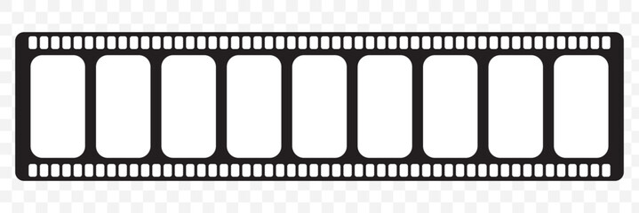 Film strip icon. Video tape photo film strip frame vector. Vector illustrarion. 