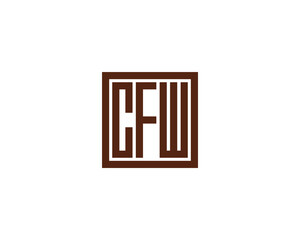CFW logo design vector template. CFW