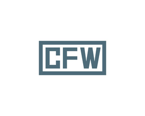 CFW logo design vector template. CFW
