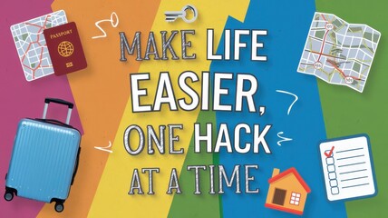 Obraz premium Discover Hassle Free Travel and Life Hacks for Seamless Adventure and Productivity