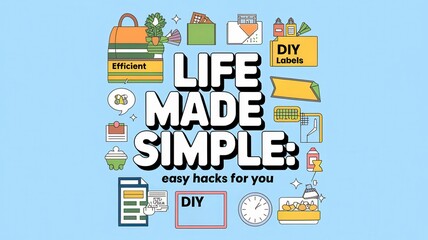 Obraz premium Life Made Simple Easy Hacks and DIY Solutions for Efficient Living